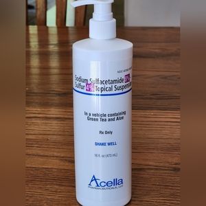 NWT Acella Pharmaceuticals Sulfacleanse Acne And Rosacea Green Tea Face Wash